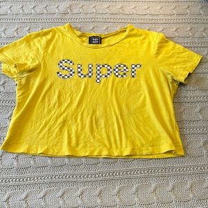 Riot queen super yellow crop top